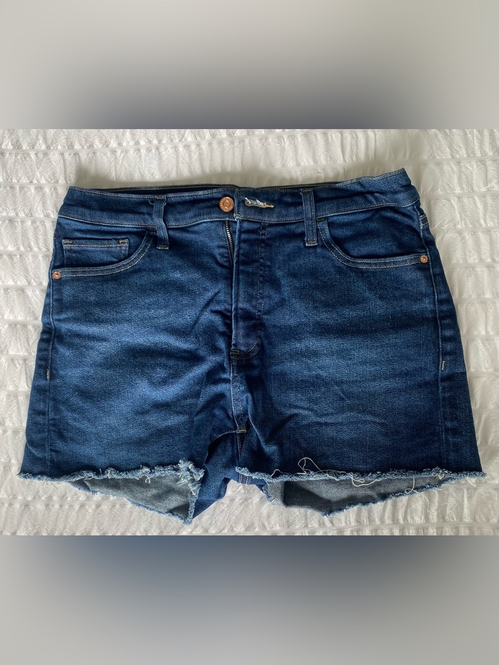 Express Denim Raw Hem Shorts Size 10